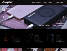 Tablet Screenshot of energizerpowerpacks.com